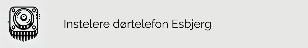 Instelere dørtelefon Esbjerg